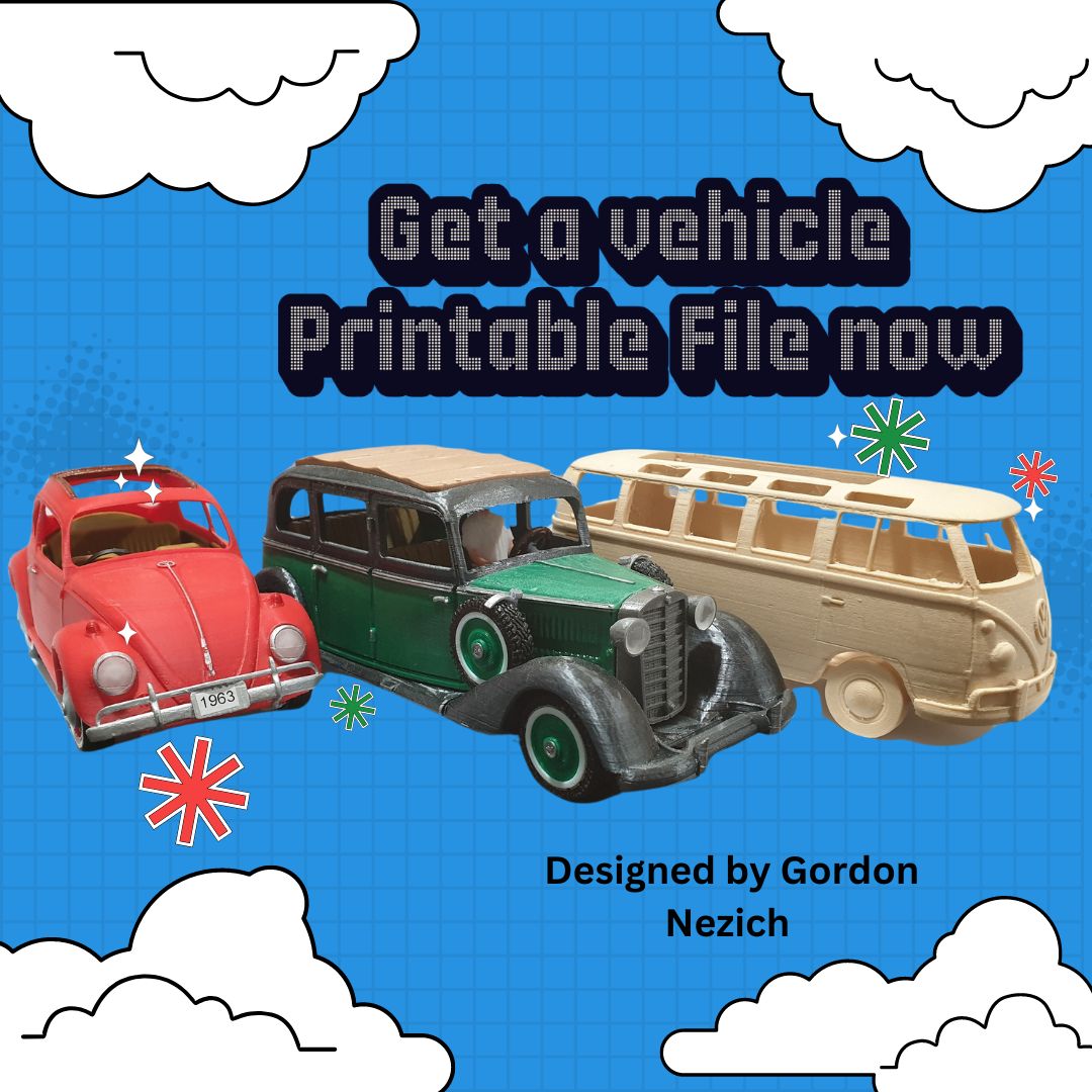 Exciting New 3D Printable Designs by Gordon Nezich