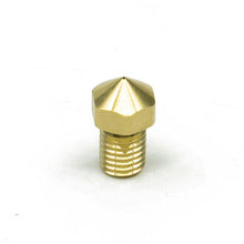The image features a 0.4mm brass hexagonal nozzle from the Flashforge brand, specifically designed for the Creator Pro 2 3D printer, displayed against a plain white background.