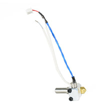 The Flashforge 0.4mm Nozzle Assembly for the Creator Pro 2 comes with a brass tip and metal heat block, including wiring and a connector.