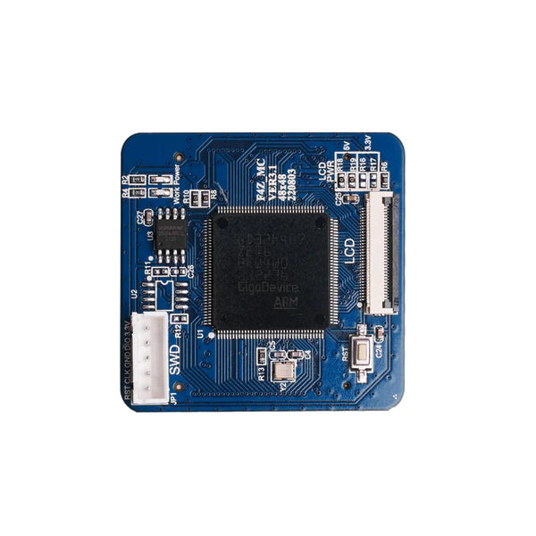 The MINGDA Magician X2 Motherboard Chip – Control Module is a blue square microcontroller board with labeled connectors and a central black chip, ideal as a replacement part for the Magician X2.