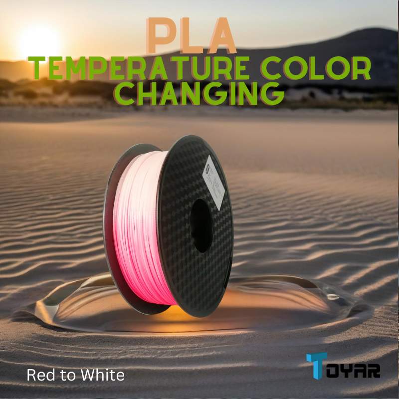 A Filament - Toyar PLA (Temperature Color Changing) 1.75mm 3D Printing Filament in the sand