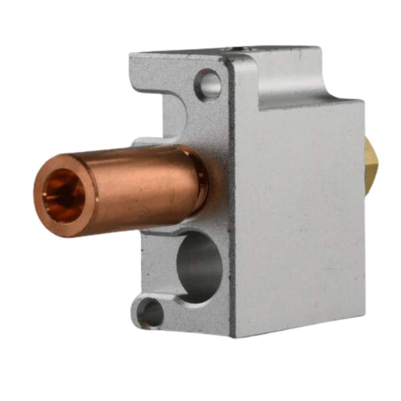 A metal valve with a copper thread on it, perfect for the FLSUN V400 Hotend Module.
