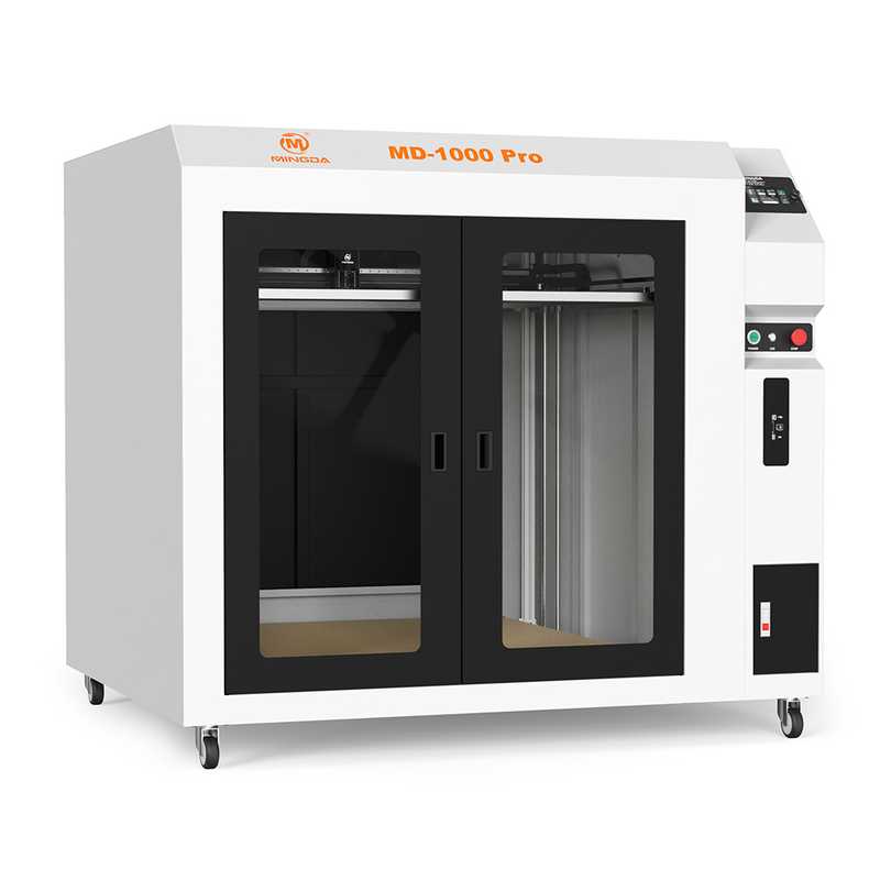 A MINGDA MD-1000 PRO 3D printer on a white background.