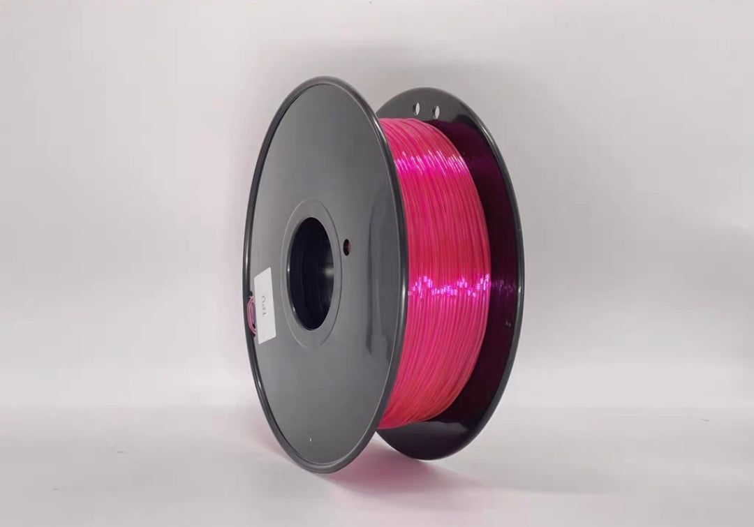 A spool of Toyar TPU Transparent 1.75mm 3D Printing Filament is displayed against a plain white background.