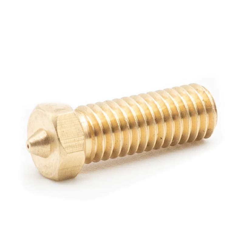 A high-quality FLSUN brass screw on a white background.