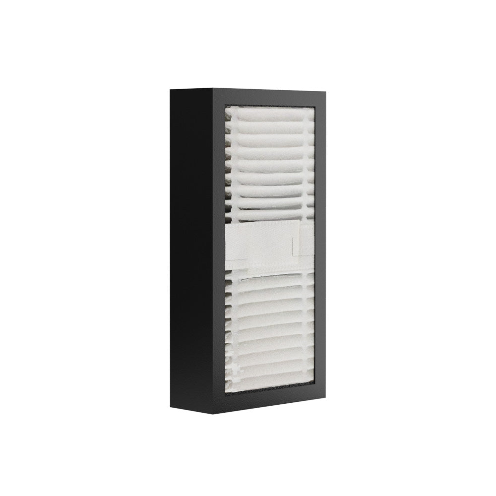 The Flashforge Hepa Air Filter Set for the Adventurer 5M Series includes a rectangular black-framed filter with a ridged white interior designed to stand upright.