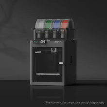 The Bambu Lab P1S 3D Printer by Bambu Lab prints objects in multiple colors and materials, and offers remote monitoring capabilities.