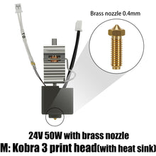 Explore the Anycubic Kobra 3 Brass 0.4mm Nozzle with Heat Sink by 3D Printing Perth - Cirrus Link, optimized for 3D printing excellence with a precision-engineered nozzle and efficient heat dissipation using a 24V 50W power system.
