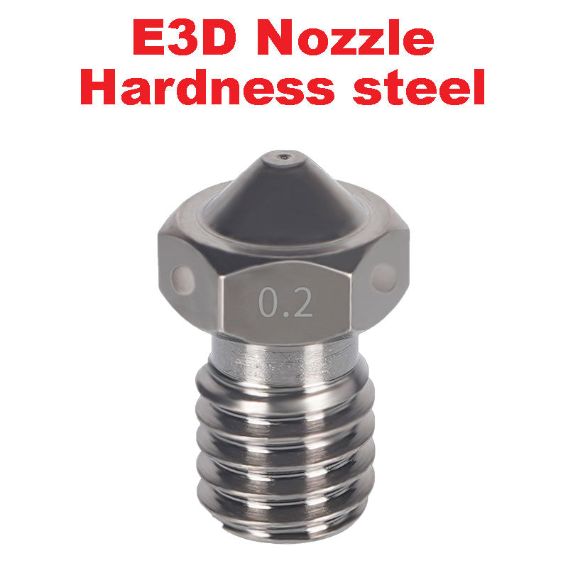 Nozzle E3D V5 V6 Hardened steel M6 threaded nozzle for 1.75/3mm.