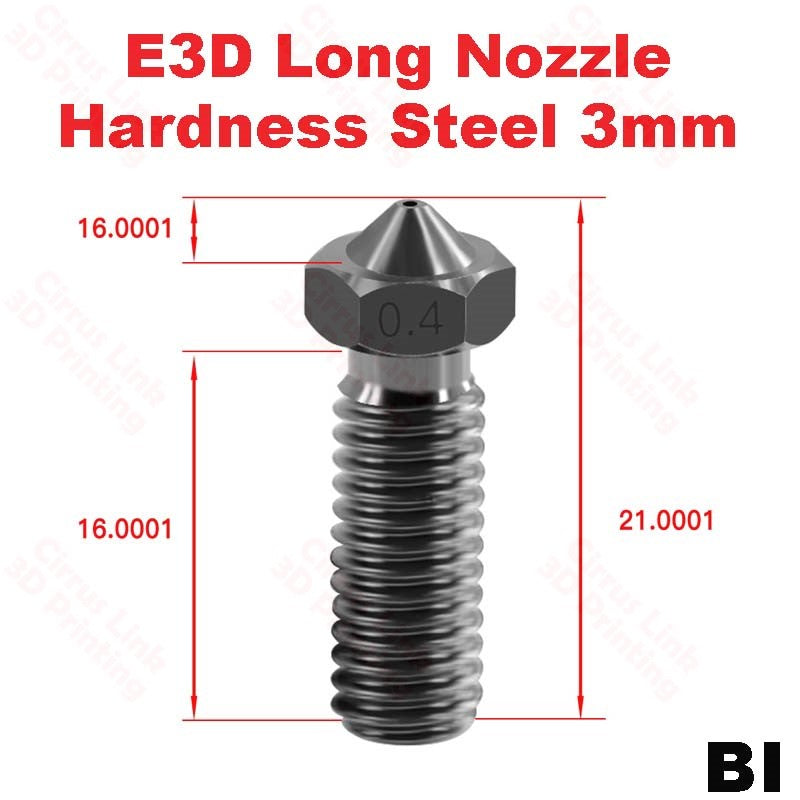 High-performance E3D Volcano nozzle with M6 threading and exceptional durability. Perfect for long-lasting printing results.