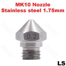 Nozzle MK10 Stainless steel M7 threaded nozzle for 1.75/3mm - High-quality nozzle for precise 3D printing.