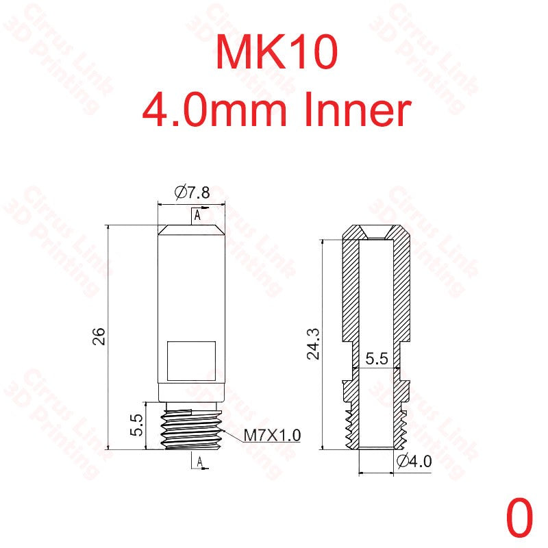 Mk10 3D printer throat avalible