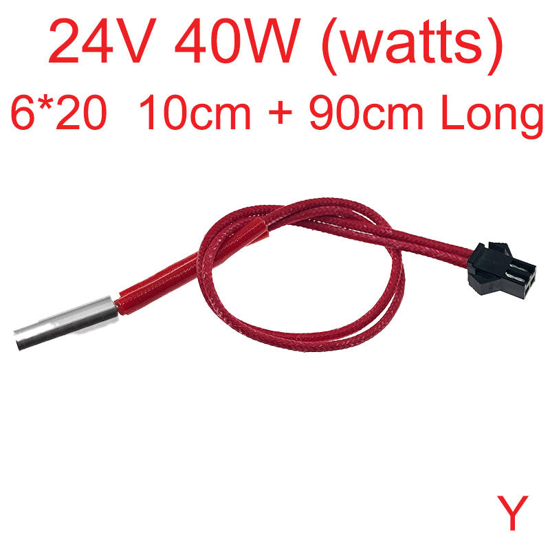 Ceramic Heater Cartridge with Detachable Connector - High-quality heating solution for cars.