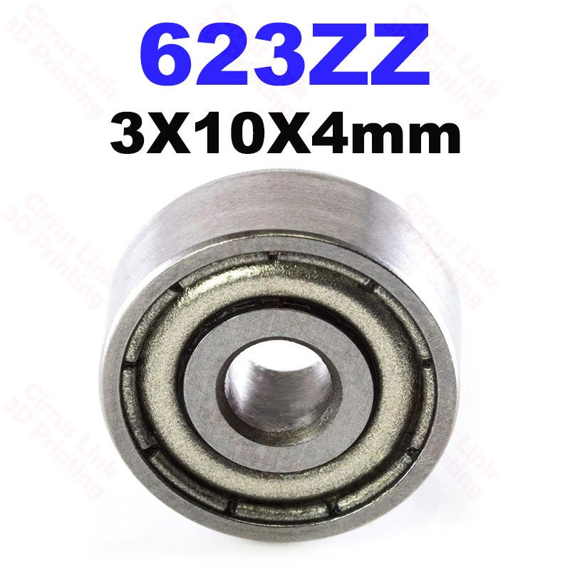 6x10x4mm OpenBuild Standard Deep Groove Ball Steel Bearing ABEC-5 with a white background.