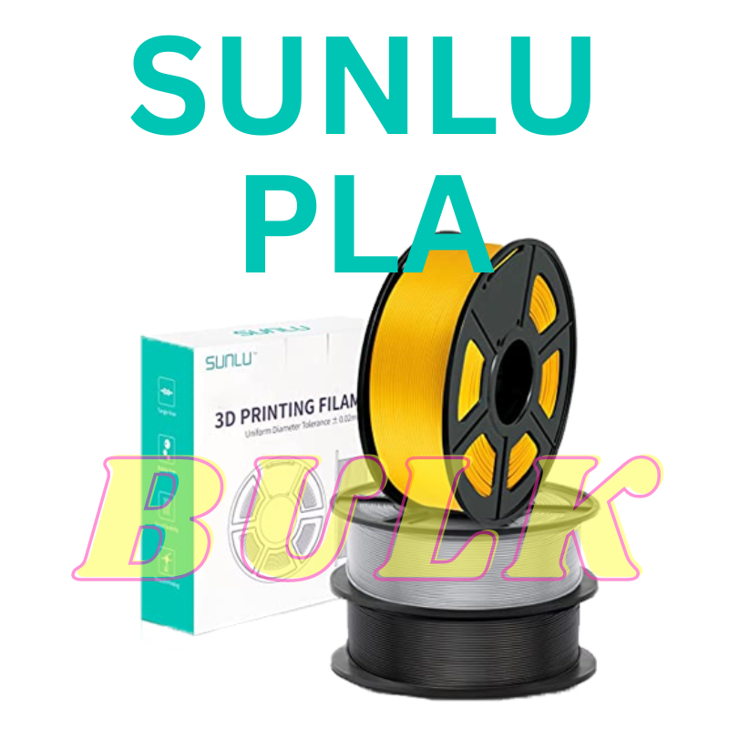 High-quality SUNLU PLA filament for 3D printing in standard colors. 1.75mm diameter. Perfect for bulk filament needs.