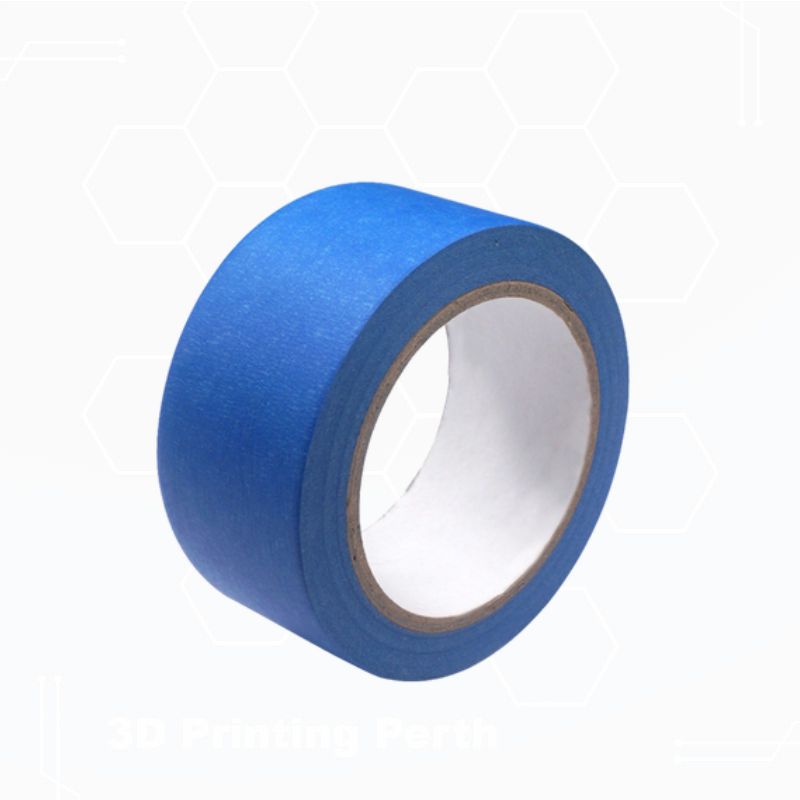 D printer build platform with a Kapton blue tape surface, available for purchase in Perth.