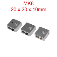 Now you can have your own MK8 3D printer heating block in Perth.