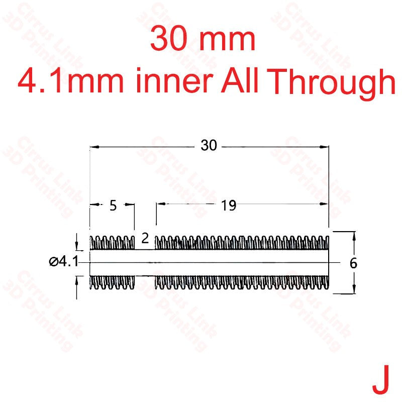 Throat MK8 Threaded 26.5mm long - Enhance printer performance with this 26.5mm long threaded throat for MK8 extruder.