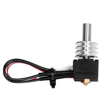 A small metal object with wires used for 3D printing is the MINGDA Magician Hotend Replacement Part.