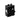 A black metal MINGDA Magician Feeding Extruder shell with holes for 3D printing.