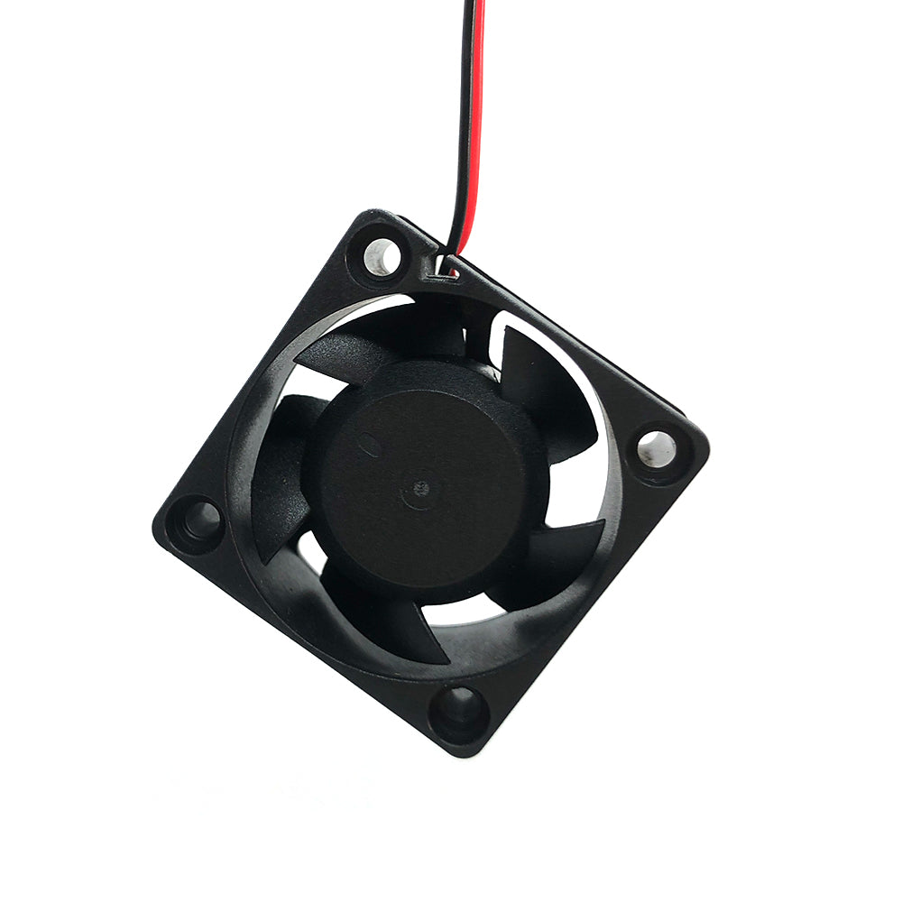 The 3D Printing Perth - Cirrus Link 4020 12V Cooling Fan boasts enhanced performance with a dual ball bearing design, four mounting holes, and two wires. It's compact and operates at 5000 RPM, producing 9 CFM airflow at a noise level of just 25 dBA.