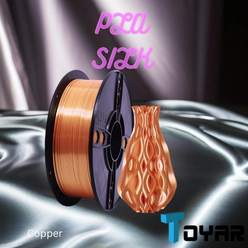 A spool of Toyar PLA Silk Standard Colour 1.75mm 3D Printing Filament for eco-friendly 3D printing.