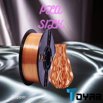 A spool of Toyar PLA Silk Standard Colour 1.75mm 3D Printing Filament for eco-friendly 3D printing.