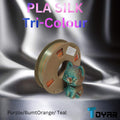 Toyar PLA Silk Tri Colour 1.75mm 3D Printing Filament by Toyar für in purple and orange