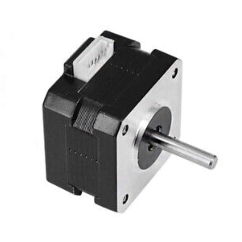 A black and silver Stepper Motor Nema 17 17HS2408SD - AN device, suitable for CNC machines and robots. This Cirrus Link stepper motor has a holding torque of 45Ncm and a rated current of 0.85A.