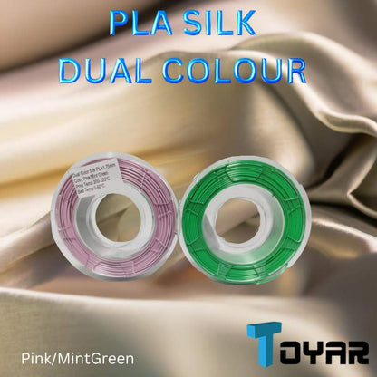 3D printing innovation and Toyar PLA Silk Dual Colour 1.75mm 3D Printing Filament.