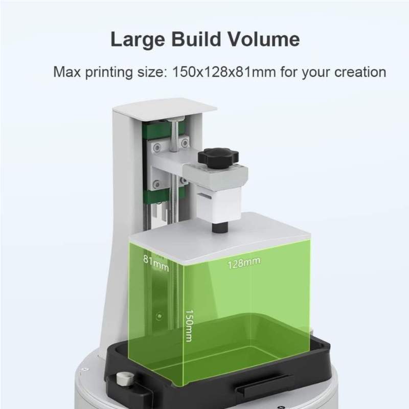 The 3D Printer MINGDA Goldfish X 2K Resin Printer by MINGDA is a resin 3D printer with a large build volume.