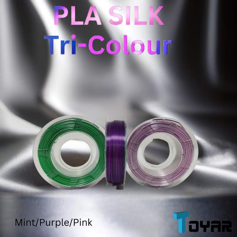 Filament - Toyar PLA Silk Tri Colour 1.75mm 3D Printing Filament