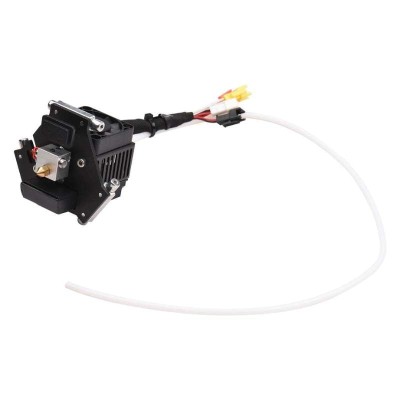 A small Flsun Q5 Hotend Effector: Complete Assembly with a wire attached to it, commonly used in FLSUN 3D printer hotend assemblies, often equipped with brass nozzles.