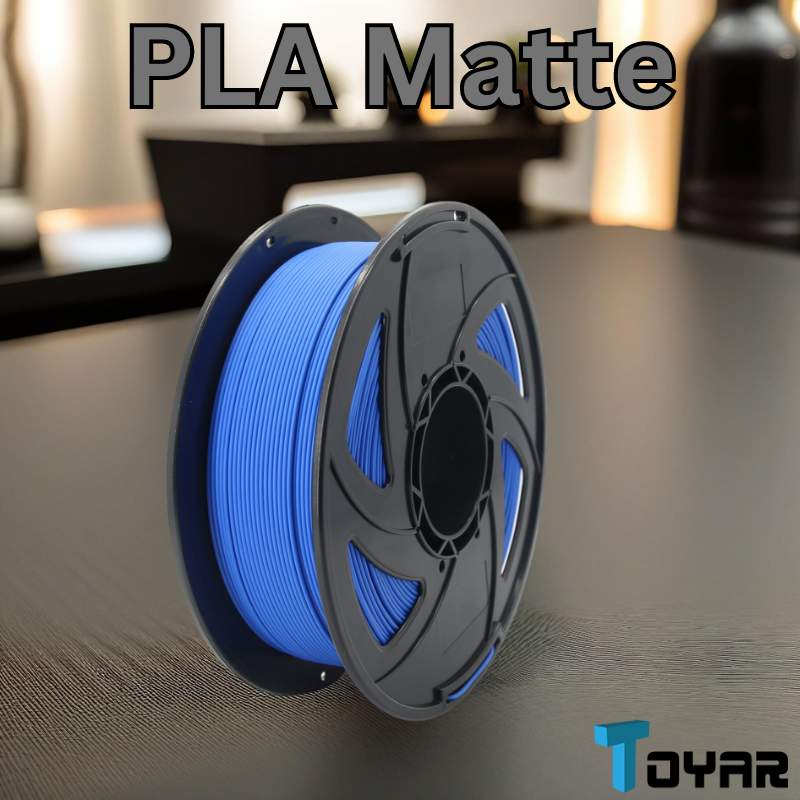 An elegant spool of Toyar PLA Matte 1.75mm 3D Printing Filament on a table.