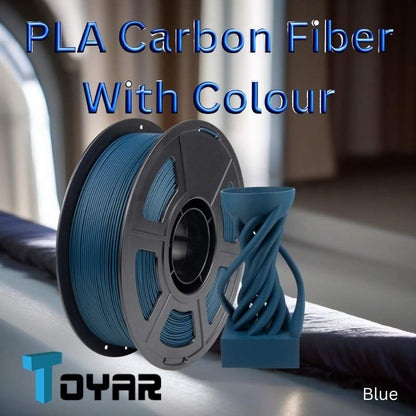 Toyar 3D printing filament with Toyar Carbon Fiber PLA.