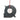 A round, black Blower 5015 from 3D Printing Perth - Cirrus Link, featuring a 24V dual ball bearing design capable of reaching 6200 RPM and producing 15 CFM with a noise level of 33 dBA. Two red and black wires extend from the top, making it ideal for cooling applications in 3D printing setups.