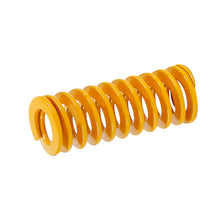 The ASR 3D Printer Bed Leveling Spring – Yellow, 26mm Height is shown on a white background, ideal for heated bed leveling and vibration dampening in 3D printer applications.
