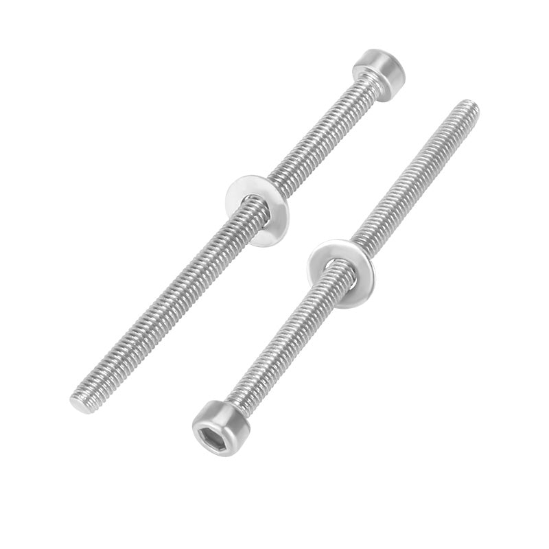 Two ASR Hexagon Socket Screw M3×45mm – Precision Mounting Bolts with washers, ideal for 3D printer mounting, are shown on a white background.
