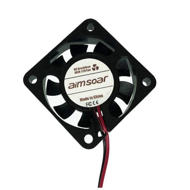 The 3D Printing Perth - Cirrus Link Fan 4010, a high-performance fan with dimensions of 40x40x10mm, operates at 12V and delivers excellent airflow. Designed for use in 3D printers, it features red and black wires along with a label and boasts a noise level of just 25 dBA. The fan comes as a single unit package.