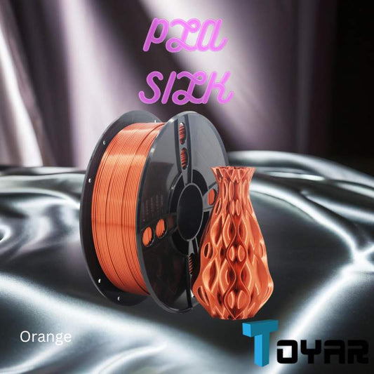 A spool of Toyar PLA Silk Standard Colour 1.75mm 3D Printing Filament for 3D printing, producing smooth prints.