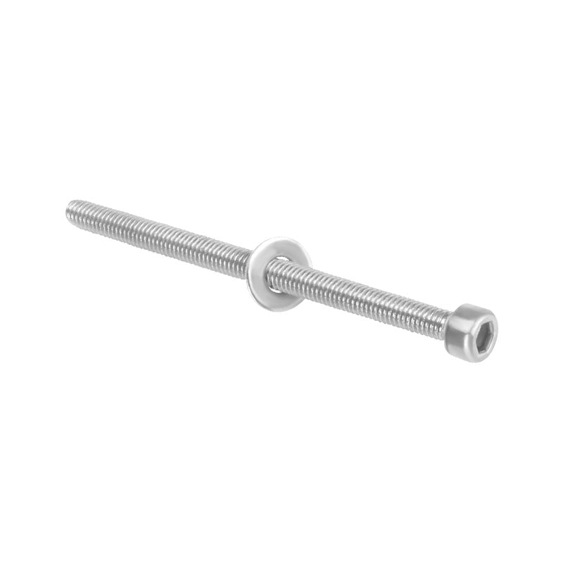 The ASR Hexagon Socket Screw M3×45mm – Precision Mounting Bolt is a metal threaded rod with a washer and hexagon socket head, ideal for 3D printer mounting.