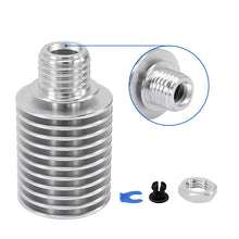 The E3D V6 Remote Heat Sink Kit for 1.75mm filament from 3D Printing Perth - Cirrus Link features an all-metal design and built-in connector, ideal for E3D V6 setups. This kit also includes a blue clip, black pin, and hex nut, making it perfect for enhancing your 3D printing projects.
