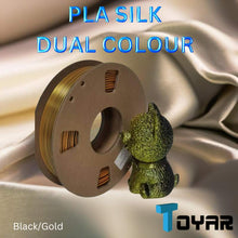 Toyar PLA Silk Dual Colour filament for eco-friendly 3D printing.