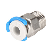 The 3D Printing Perth - Cirrus Link Pneumatic Quick Connector JP4-01 has an M10 threaded end and features a blue and white ring.