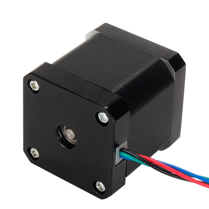 The 3D Printing Perth - Cirrus Link 42 Stepper Motor (2A, 0.48N·m, 1.8°), measuring 42x42x47mm, features a black body with four front-plate screws and a 1000mm cable with XH2.54 terminal for high-torque performance.