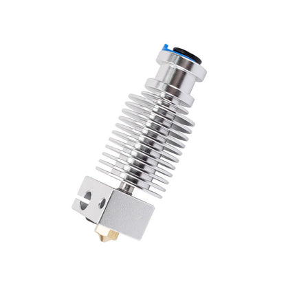 The Voron 2.4 Trident E3D V6 Hotend Extruder Assembly by 3D Printing Perth - Cirrus Link features a metal nozzle with a heat sink and brass tip, designed for precise filament extrusion to ensure top-tier performance. It's perfect for innovative projects, offering unparalleled accuracy and reliability.