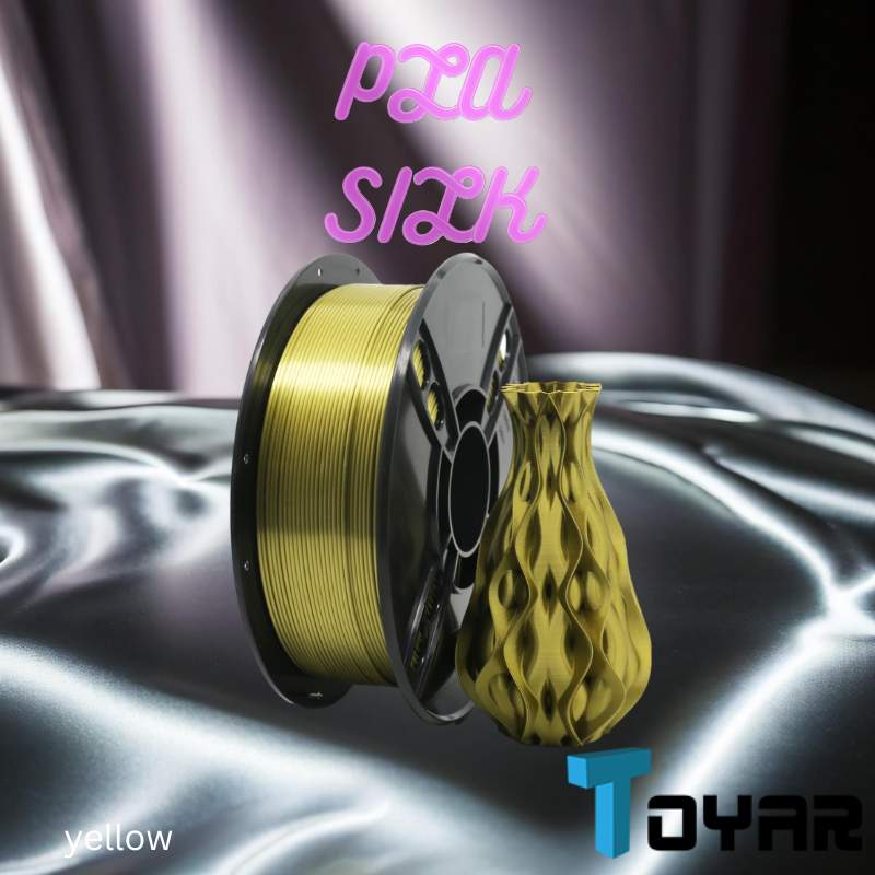 A spool of Toyar PLA Silk Standard Colour 1.75mm 3D Printing Filament for 3D printing.