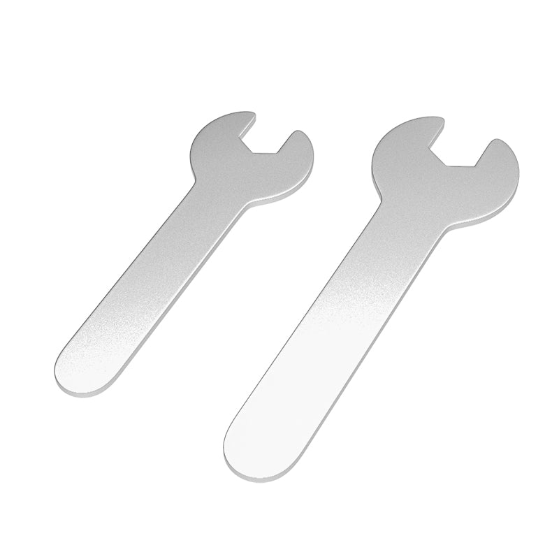 Two ASR Fixed-Size Spanners for 3D Printer Nozzle Installation are displayed side by side on a white background, suitable for MK8 or E3D V6 nozzle maintenance.