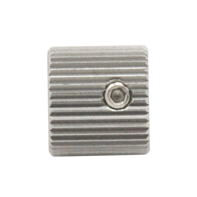 The 40 Tooth Stainless Steel Feed Wheel from 3D Printing Perth - Cirrus Link features a metallic, precision-engineered design with vertical ridges and a central hole, showcased on a plain white background. It measures 12mm in diameter and 11mm in height.