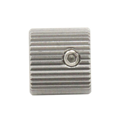 The 40 Tooth Stainless Steel Feed Wheel from 3D Printing Perth - Cirrus Link features a metallic, precision-engineered design with vertical ridges and a central hole, showcased on a plain white background. It measures 12mm in diameter and 11mm in height.